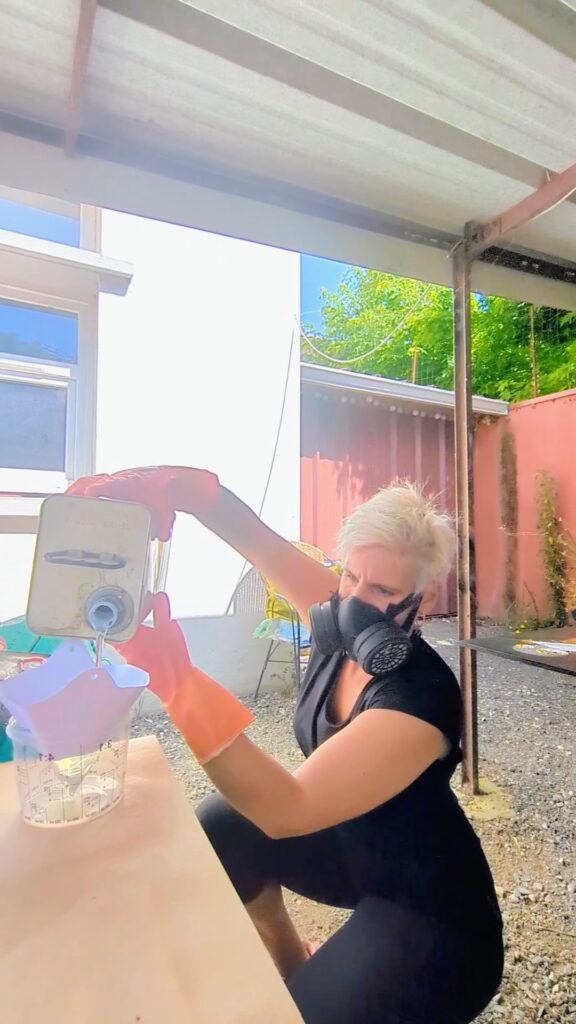 opération résine à l