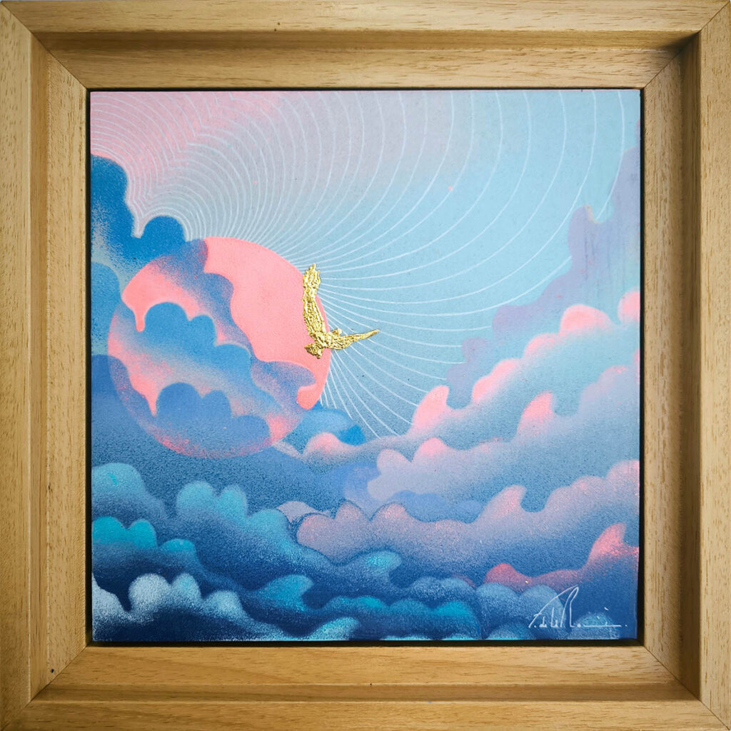 l'envol encadré 25cm dispo